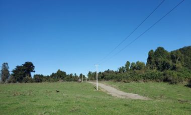 Vende parcelas con rol propio, desde 5.000 mt2, en proyecto Fundo Río Los Ostiones, Los Muermos.  Opción de Crédito directo.