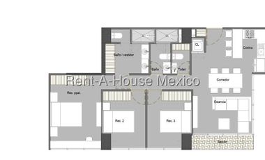Departamento en Venta en Carretera Mexico Toluca, El Yaqui AF 25-3186