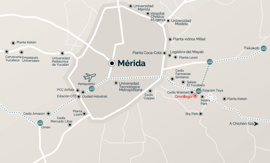 Terrenos industriales (81) Omnilogix en Carretera. Mérida - Cancún