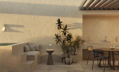 DEPARTAMENTO CON ROOF EN VENTA PIONERA, CONKAL MERIDA.