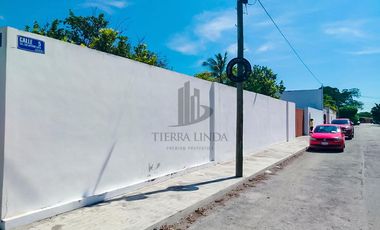 Terreno en venta, San Antonio Cinta, Mérida, Yucatán. En esquina, 1,130.50 m² (34.30m x 33.25m)