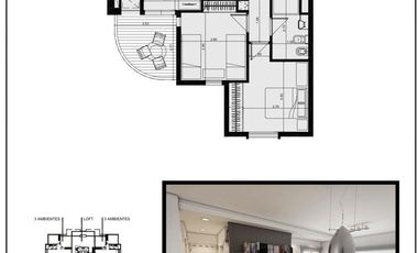 Venta departamento 3 ambientes Moreno Condominio