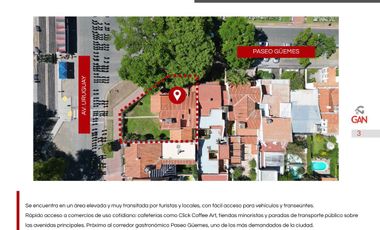 Casa en alquiler Paseo Guemes 195