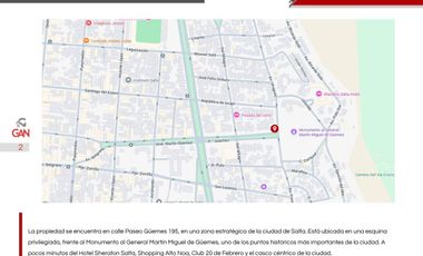 Casa en alquiler Paseo Guemes 195