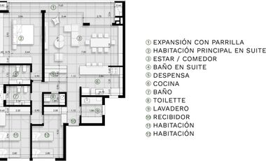 462 e/21c y Belgrano (Piso 1-UF.1)