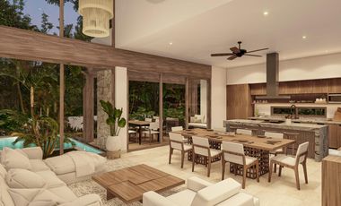 Villa de lujo de 3 habitaciones en  Tulum Country Club a minutos del mar Caribe