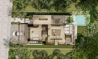 Villa de lujo de 3 habitaciones en  Tulum Country Club a minutos del mar Caribe