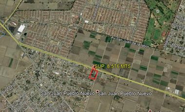 TERRENO TECAMAC SAN JUAN PUEBLO NUEVO 8576 METROS SOBRE LA CARRETERA