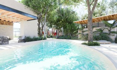 CASA DE 3 RECÁMARAS CON ROOF GARDEN. PLAYA DEL CARMEN. CANCHA DE PADEL Y ALBERCA. PREVENTA.