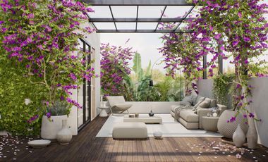 CASA DE 3 RECÁMARAS CON ROOF GARDEN. PLAYA DEL CARMEN. CANCHA DE PADEL Y ALBERCA. PREVENTA.