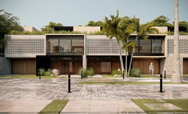 CASA DE 3 RECÁMARAS CON ROOF GARDEN. PLAYA DEL CARMEN. CANCHA DE PADEL Y ALBERCA. PREVENTA.
