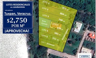 Lotes con vista al rio a la venta en Santiago de la Peña, Tuxpan.