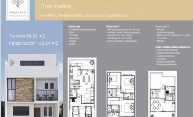VENTA DE DEPARTAMENTO TIPO LOFT EN FRACCIONAMIENTO PARQUE REAL, PUEBLA