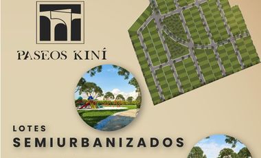 LOTES PASEOS KINI EN PREVENTA, UBICADOS EN CARRETERA MERIDA-MOTUL.