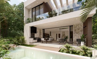 Villa de lujo  de 3 habitaciones en  Tulum Country Club a minutos del mar Caribe