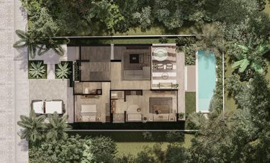 Villa de lujo  de 3 habitaciones en  Tulum Country Club a minutos del mar Caribe