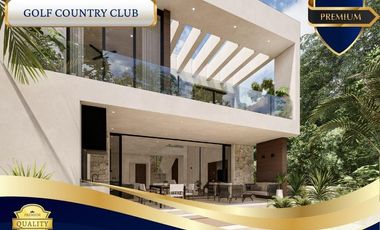 Villa de lujo  de 3 habitaciones en  Tulum Country Club a minutos del mar Caribe