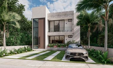 Villa de lujo  de 3 habitaciones en  Tulum Country Club a minutos del mar Caribe