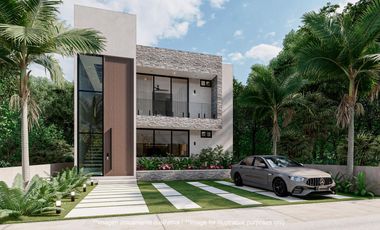 Villa de lujo  de 3 habitaciones en  Tulum Country Club a minutos del mar Caribe