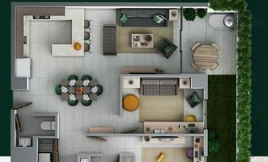 Departamento en Venta Pedregal de Santo Domingo San Nicolas de los Garza N L