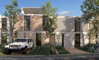 CASA 2 RECAMARAS EN VENTA/ TULUM/ 10 MINUTOS DEL MAR/ GYM/ ALBERCA/ ROOF PRIVADO.