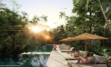 CASA 2 RECAMARAS EN VENTA/ TULUM/ 10 MINUTOS DEL MAR/ GYM/ ALBERCA/ ROOF PRIVADO.