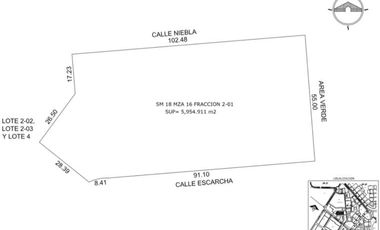 Lote multifamiliar (condominal) en Venta en SM 18, Cancún