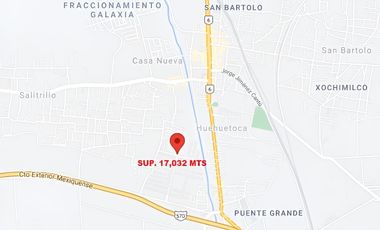 TERRENO HUEHUETOCA SALITRILLO SUP. 17,032 MTS
