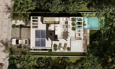 Villa de lujo  de 3 habitaciones en  Tulum Country Club a minutos del mar y playas turquesas