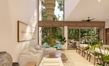 Villa de lujo  de 3 habitaciones en  Tulum Country Club a minutos del mar y playas turquesas