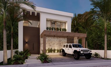 Villa de lujo  de 3 habitaciones en  Tulum Country Club a minutos del mar y playas turquesas