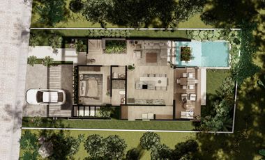 Villa de lujo  de 3 habitaciones en  Tulum Country Club a minutos del mar y playas turquesas