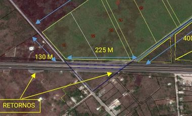 Venta 16 Hectáreas de Terreno a Pie de Carretera Federal Mérida - Cancun