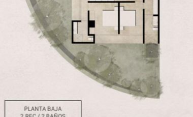 Departamento en venta Bacalar de 2 habitaciones en planta baja, con jardín | Acceso directo a la laguna