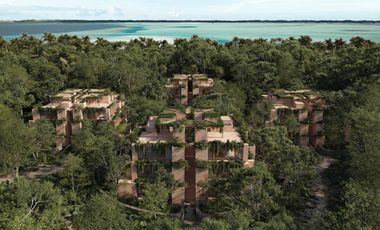 Departamento en venta Bacalar de 2 habitaciones en planta baja, con jardín | Acceso directo a la laguna