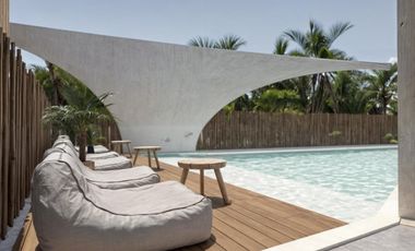 DEPARTAMENTO EN MAHAHUAL CON VISTA AL MAR Y ACCESO PRIVADO A PLAYA