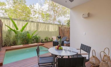 Venta Bungalos Village | 2 Recámaras con Piscina Privada en Aldea Maya I – Tulum