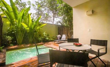 Venta Bungalos Village | 2 Recámaras con Piscina Privada en Aldea Maya I – Tulum