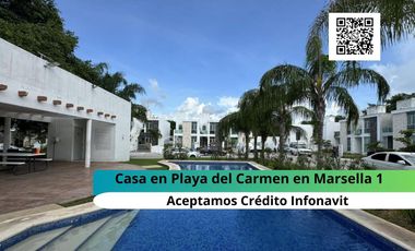 Casa en Venta en Playa del Carmen de 2 habitaciones en Privada con Alberca