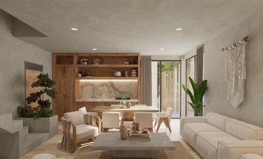 VILLA EN VENTA EN TULUM DE 3 HABITACIONES CON AMENIDADES Y ALBERCA