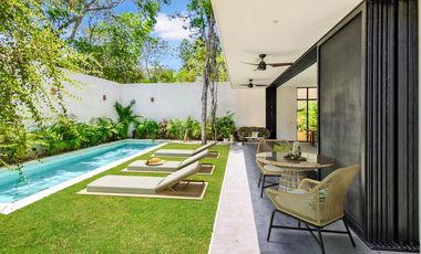VENTA DE VILLA DE 4 RECAMRAS UBICADA EN TULUM A 15 MINUTOS DE LA ZONA HOTELERA