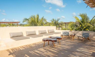 Penthouse en Bacalar de 2 habitaciones | acceso a la laguna | Rooftop y alberca |Casa club