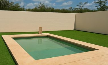 Casa en Venta con alberca privada de 3 habitaciones en Cholul, Mérida
