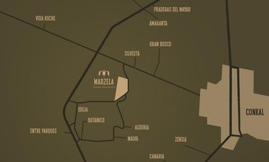 TERRENO/LOTE EN VENTA MÉRIDA CONKAL MARZELA, LOTES RESIDENCIALES, 60 MSI