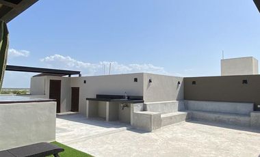 DEPARTAMENTO EN VENTA EN LAS PLAYAS DE SAN BENITO, DZEMUL.