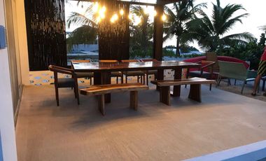 Departamento en planta baja frente al mar  en VENTA 3 recamaras