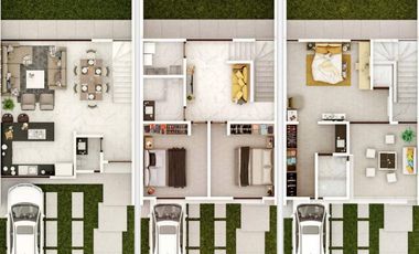 CASA EN VENTA EN CANCUN 3 HABITACIONES CON ALBERCA GYM SALÓN DE EVENTOS ASADORES ROI PLUSVALÍA