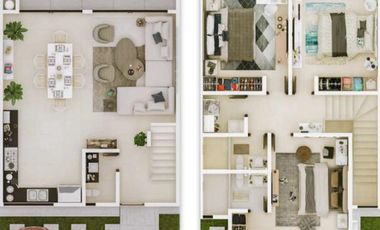 CASA EN VENTA EN CANCUN 3 HABITACIONES CON ALBERCA GYM SALÓN DE EVENTOS ASADORES ROI PLUSVALÍA