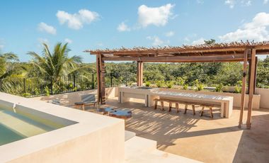 Penthouse en Bacalar de 3 habitaciones| Casa club | acceso a laguna | Alta rentabilidad y plusvalía