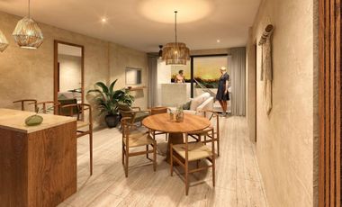 Estudio en venta frente al mar en Mahahual | Amueblado con jacuzzi, alberca y gym